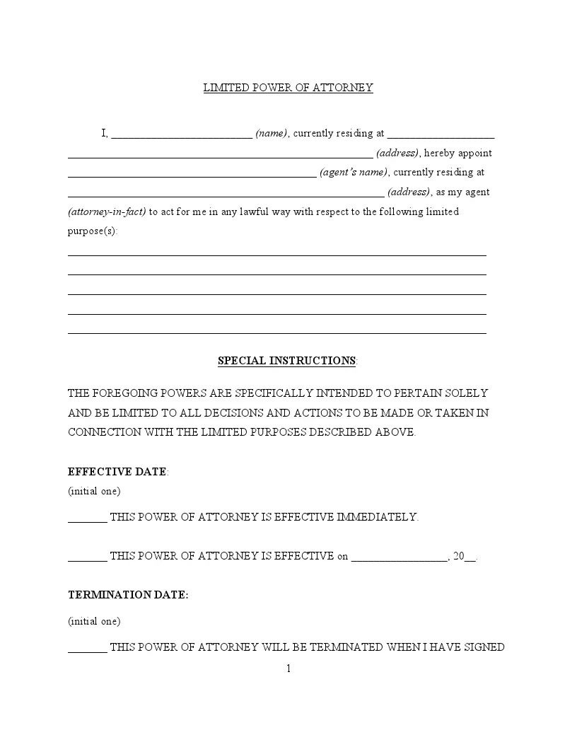 Get Free Power Of Attorney Forms | Fillable Poa Templates with Free Printable Power Of Attorney Forms