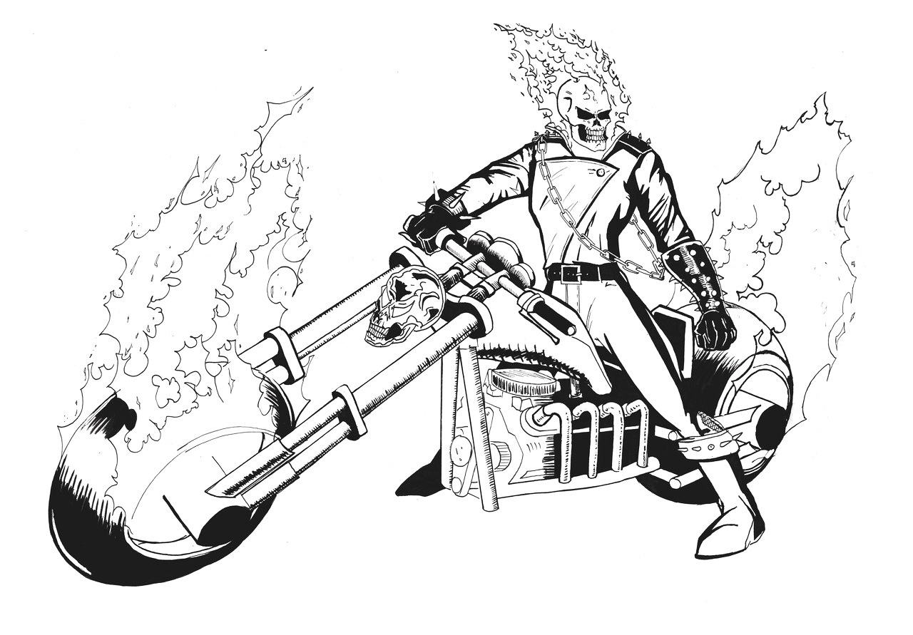 Ghost Rider Coloring Pages - Best Coloring Pages For Kids within Free Printable Ghost Rider Coloring Pages