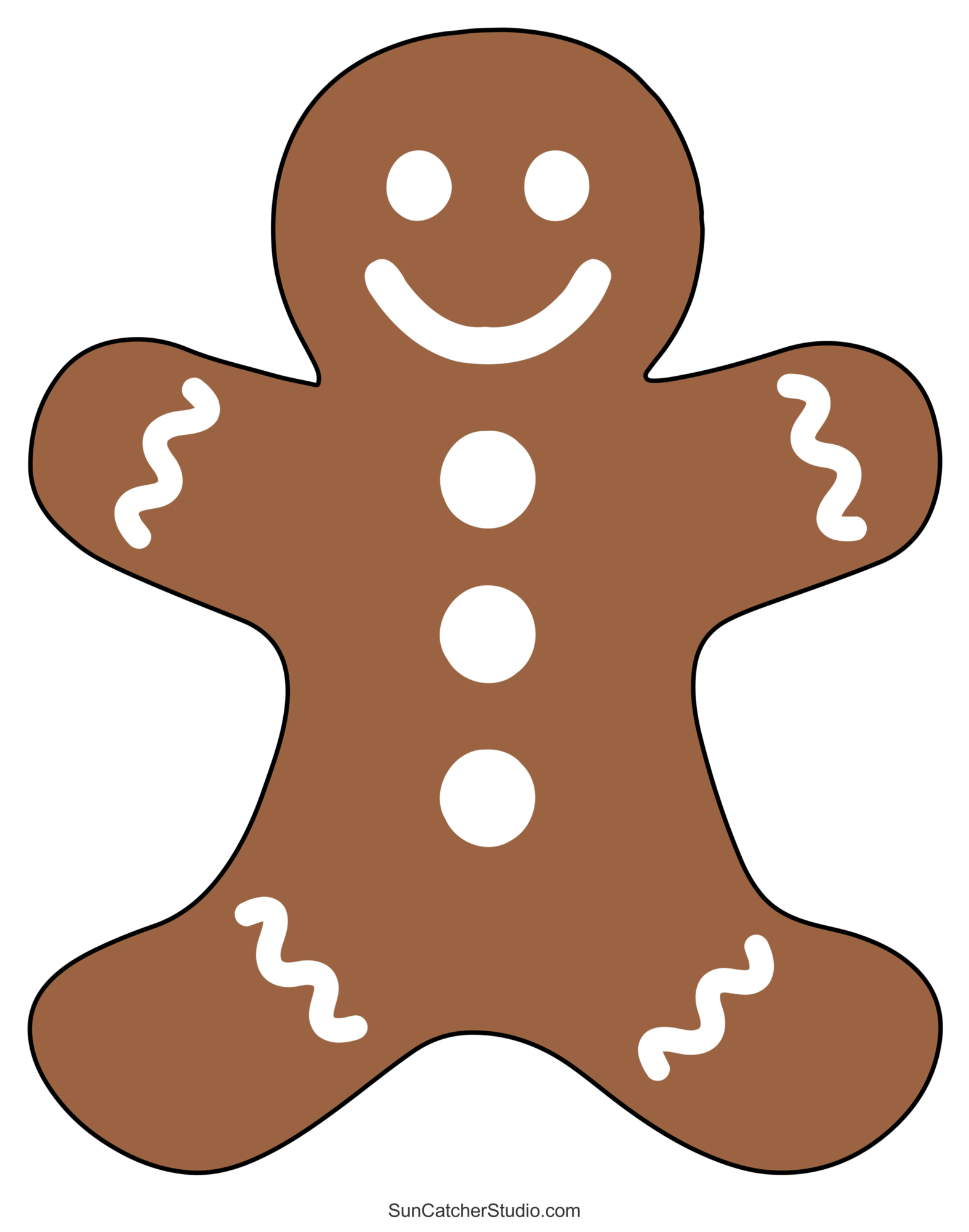 Gingerbread Man Templates (Printable Outlines And Patterns) – Free within Gingerbread Template Free Printable
