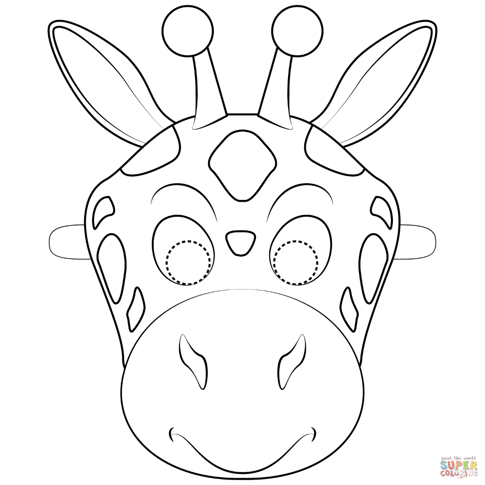 Giraffe Mask Coloring Page | Free Printable Coloring Pages intended for Giraffe Mask Template Printable Free