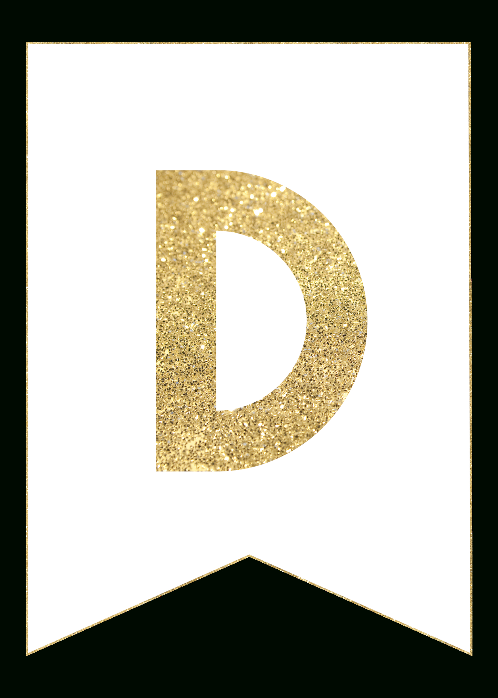 Gold Free Printable Banner Letters - Paper Trail Design regarding Free Printable Banner Letters