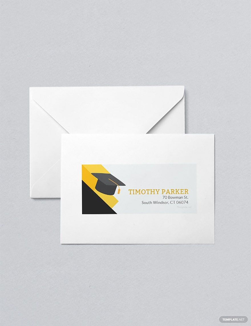 Graduation Address Label Template In Word, Publisher, Pages with regard to Free Printable Graduation Address Labels