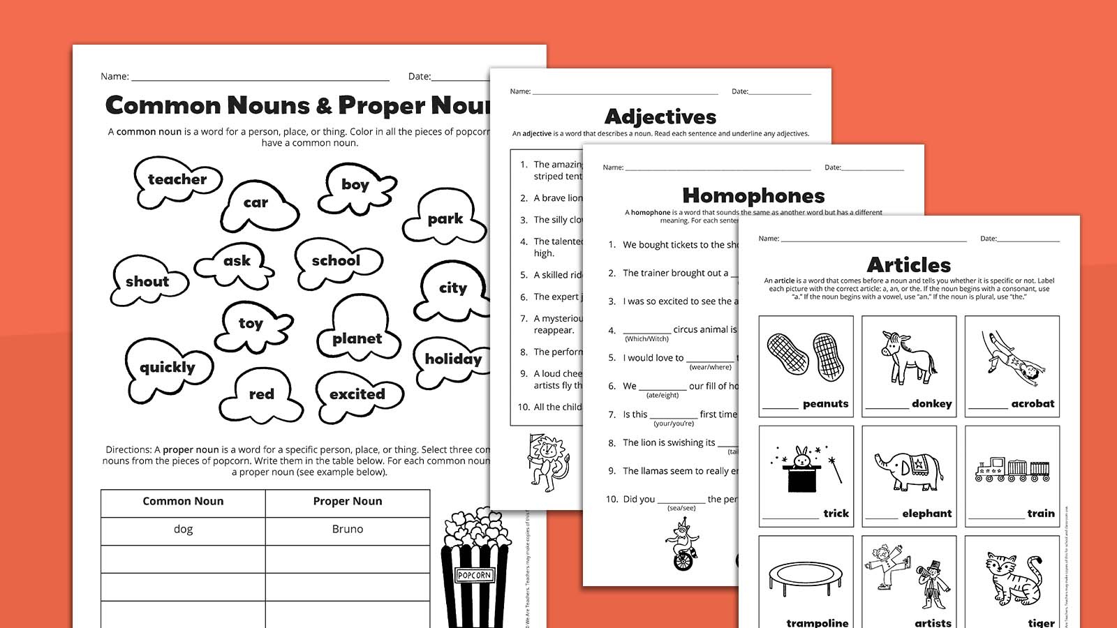 Grammar Worksheets For Grades 2–3: Free Download regarding Free Printable Third Grade Grammar Worksheets