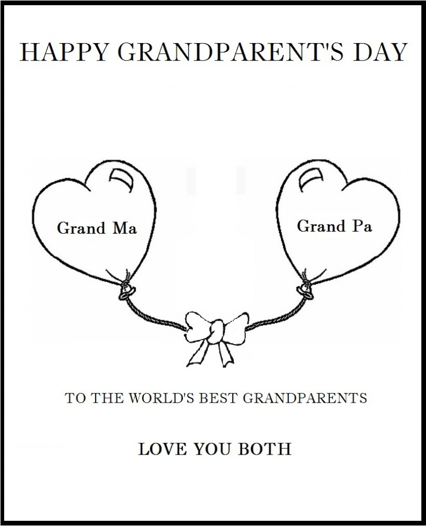 Grandparents Day Printable Cards - Printable Party Favors for Grandparents Day Cards Printable Free