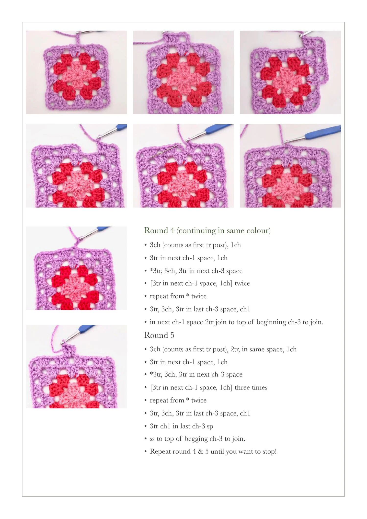 Granny Square Free Crochet Tutorial | Emma Leith pertaining to Free Printable Crochet Granny Square Patterns