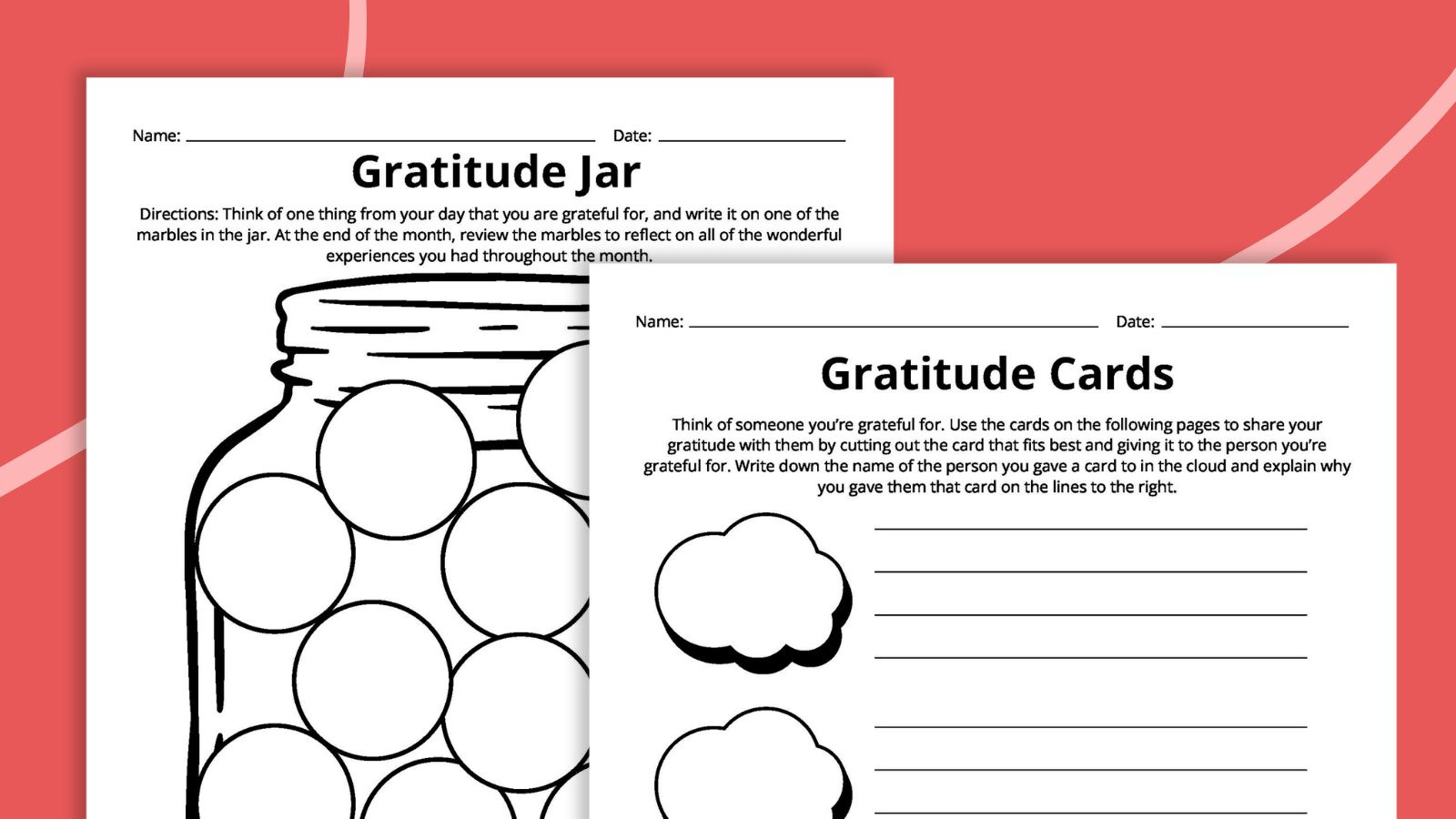 Gratitude Worksheets (Free Printables) intended for Free Printable Gratitude Worksheets