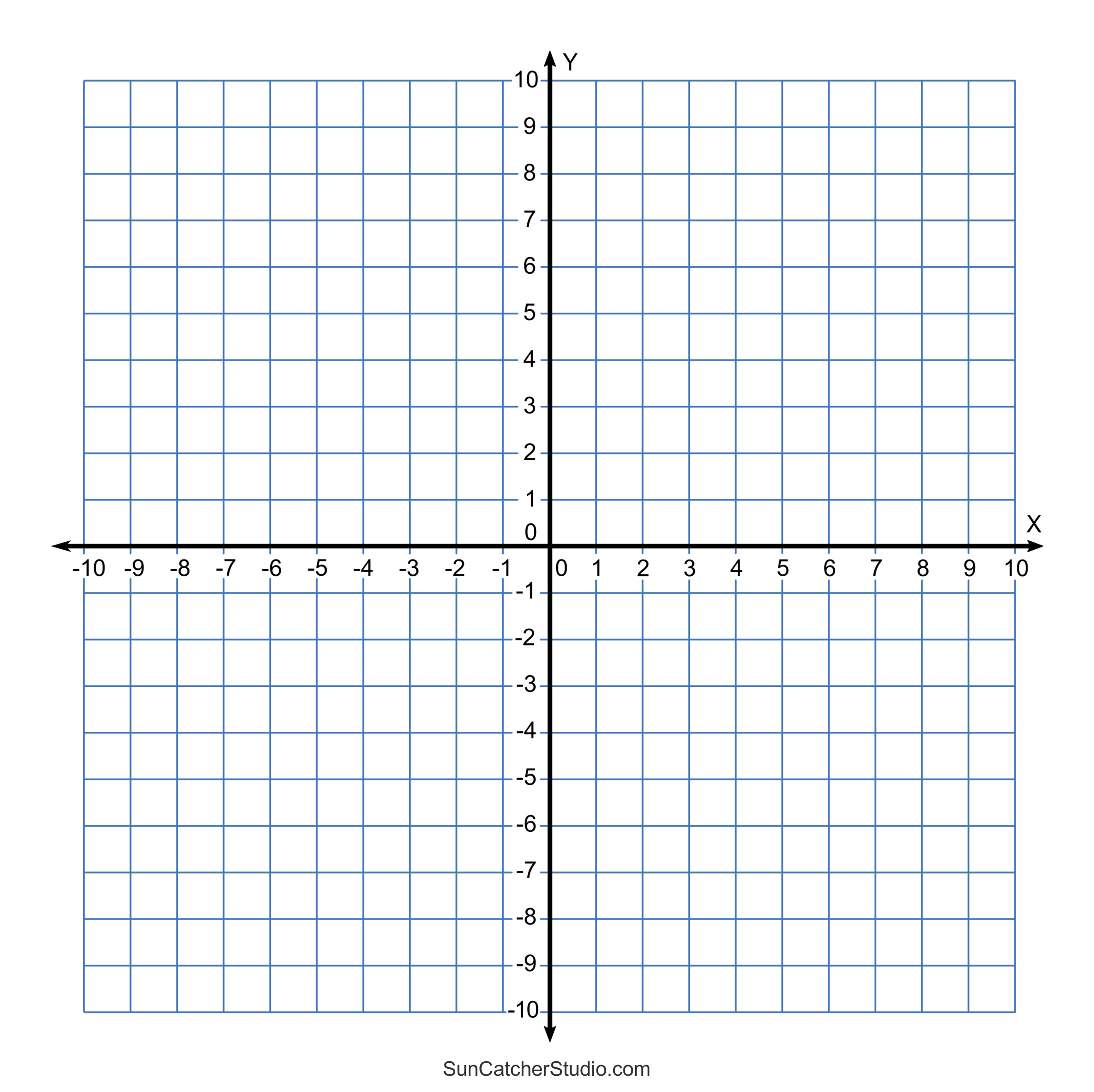 Grid Paper (Printable 4 Quadrant Coordinate Graph Paper Templates with Free Printable Coordinate Plane Pictures