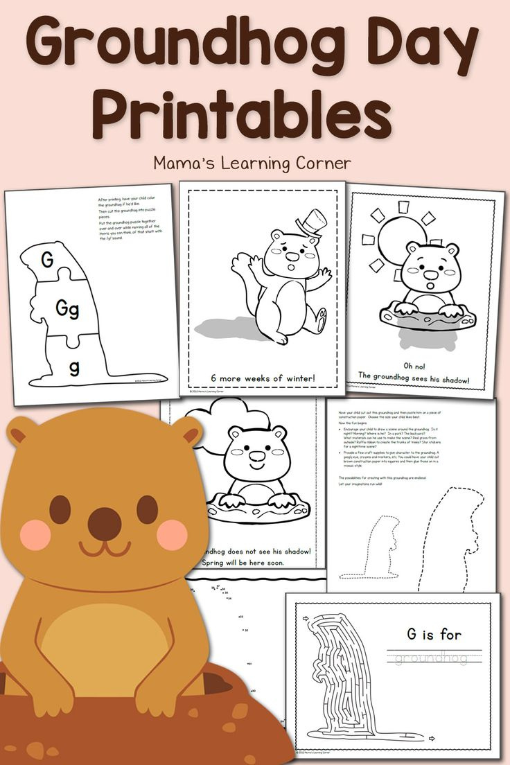 Groundhog Day Worksheets And Activities intended for Free Printable Groundhog Day Booklet