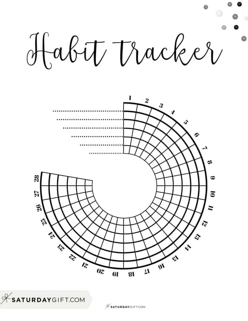 Habit Tracker Printable - 43 Cute &amp;amp; Free Printable Habit Trackers with regard to Habit Tracker Free Printable