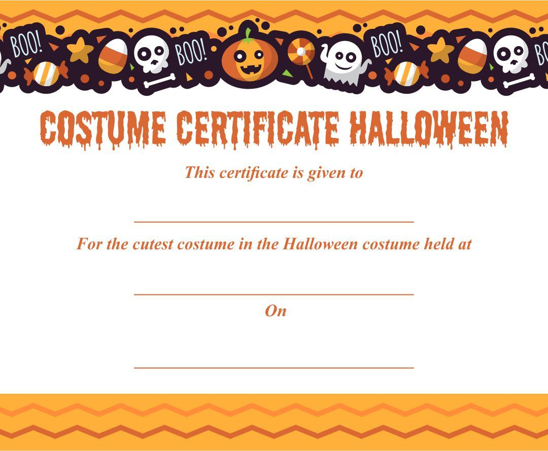 Halloween Awards - 15 Free Pdf Printables | Printablee within Free Printable Halloween Award Certificates