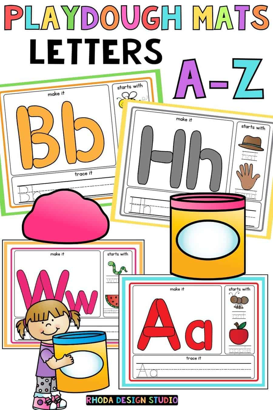 Hands-On Learning: 26 Printable Alphabet Play-Doh Mats throughout Alphabet Playdough Mats Free Printable