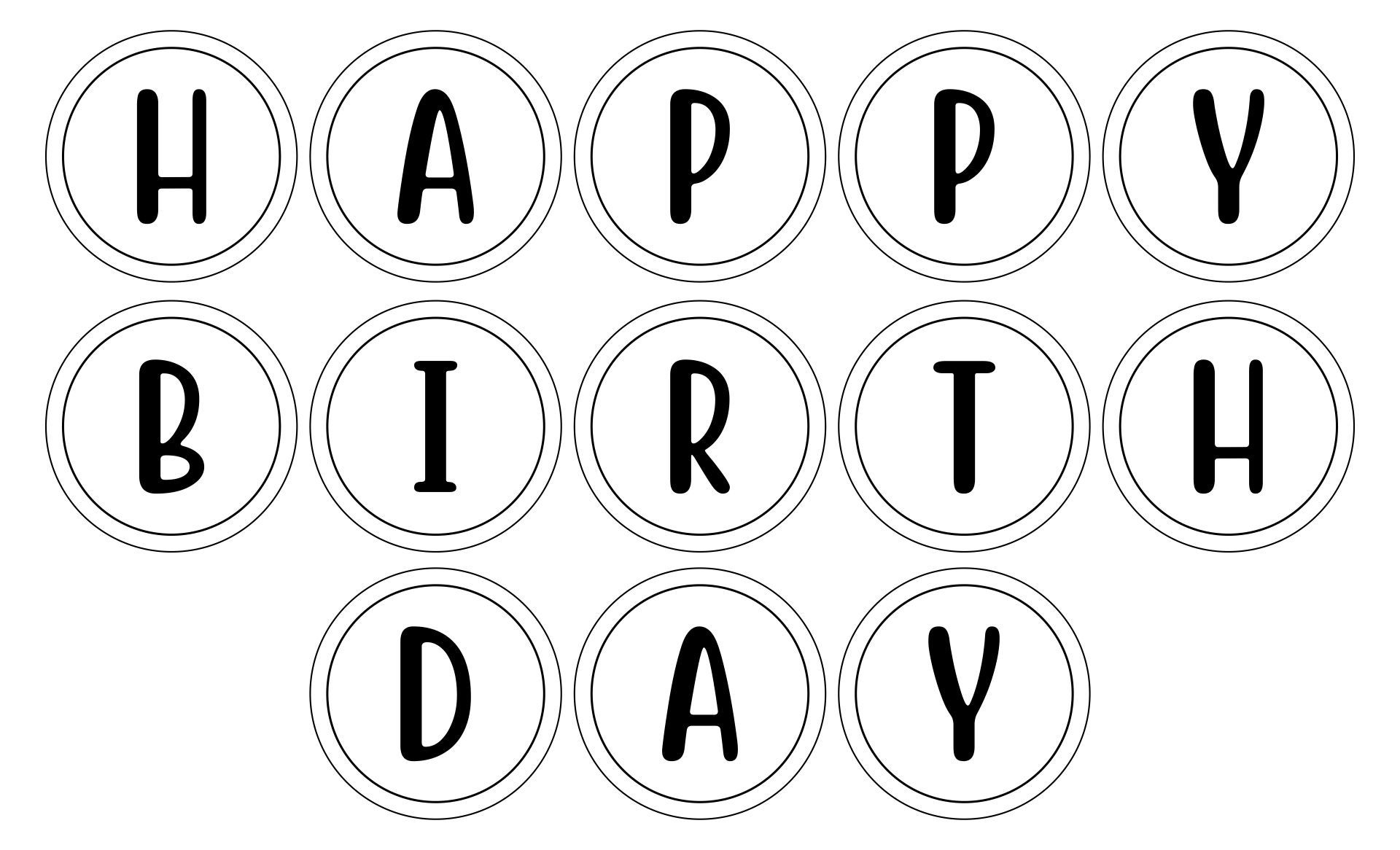 Happy Birthday Letters Template - 10 Free Pdf Printables pertaining to Free Happy Birthday Printable Letters