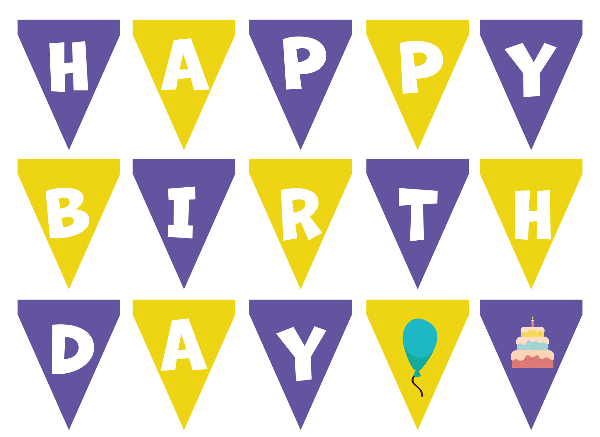 Happy Birthday Printable Letters - Printable Party Favors with Free Happy Birthday Printable Letters