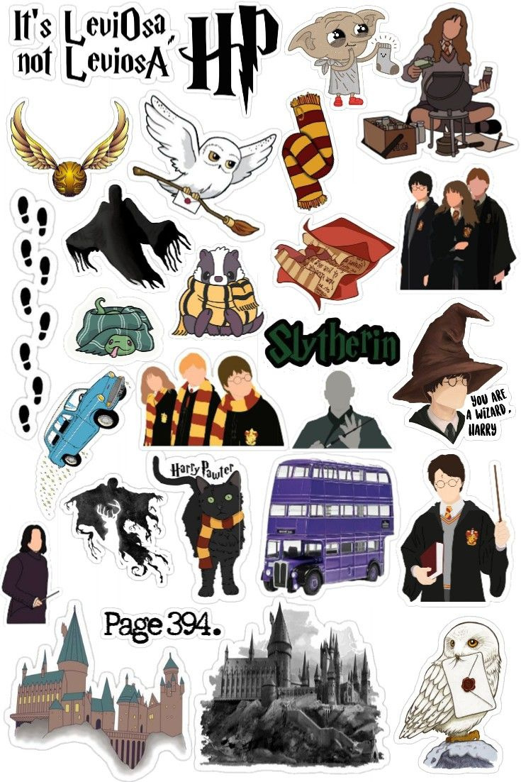 Harry Potter Printable Stickers 🤎 inside Free Printable Harry Potter Clip Art