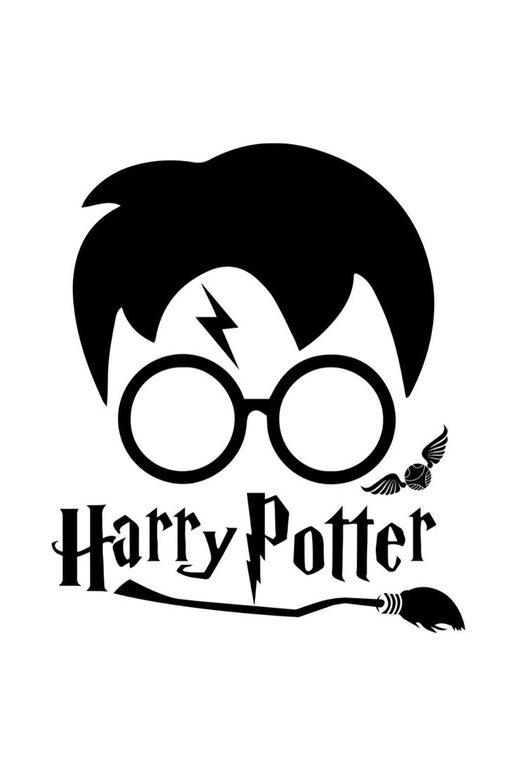 Harry Potter Svg | Files For Cricut | Harry Potter Silhouette with Free Printable Harry Potter Clip Art