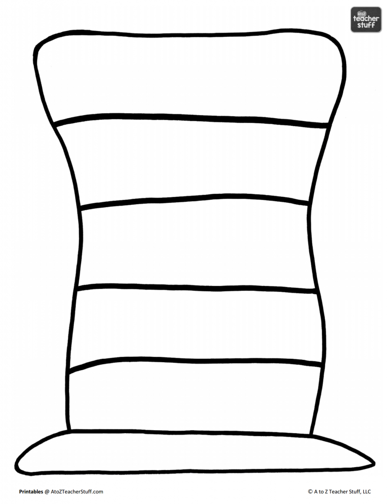 Hat Printables For Dr. Seuss, Cat In The Hat, Or Just Hats! | A To regarding Free Printable Dr Seuss Hat Template