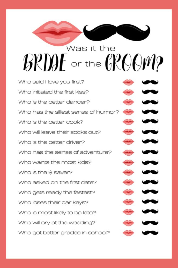 He Said She Said&amp;quot; Bridal Shower Game (Free Printable) regarding He Said She Said Game Free Printable