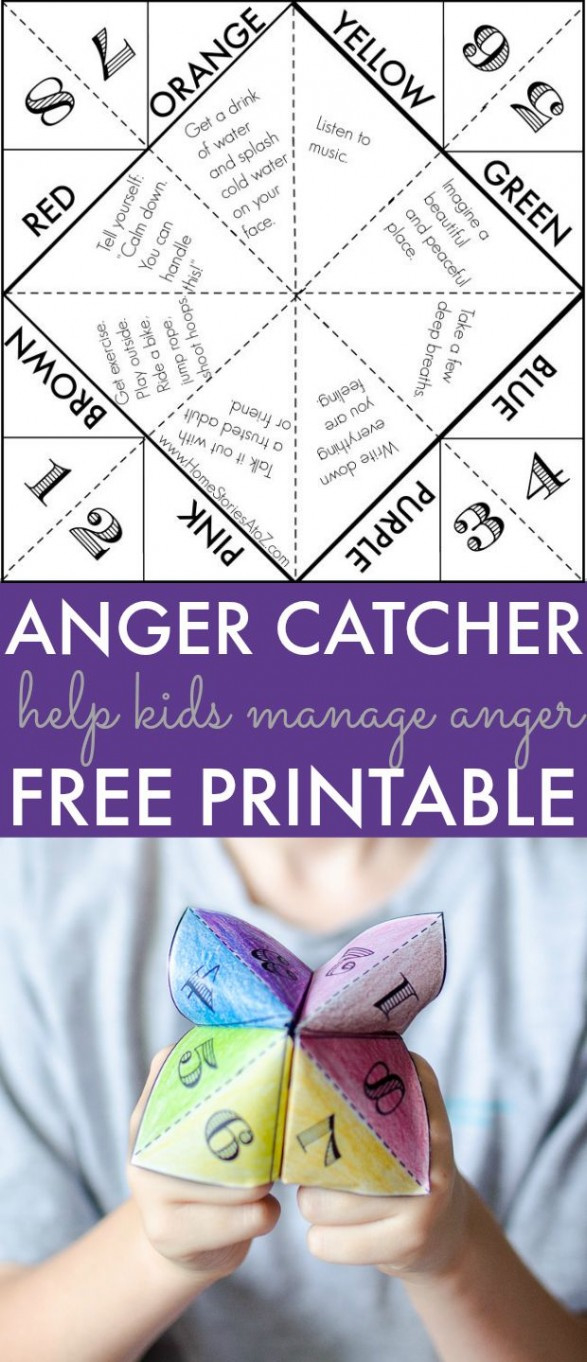 Help Kids Manage Anger: Free Printable Game | Home Stories A To Z pertaining to Free Printable Anger Management Activities