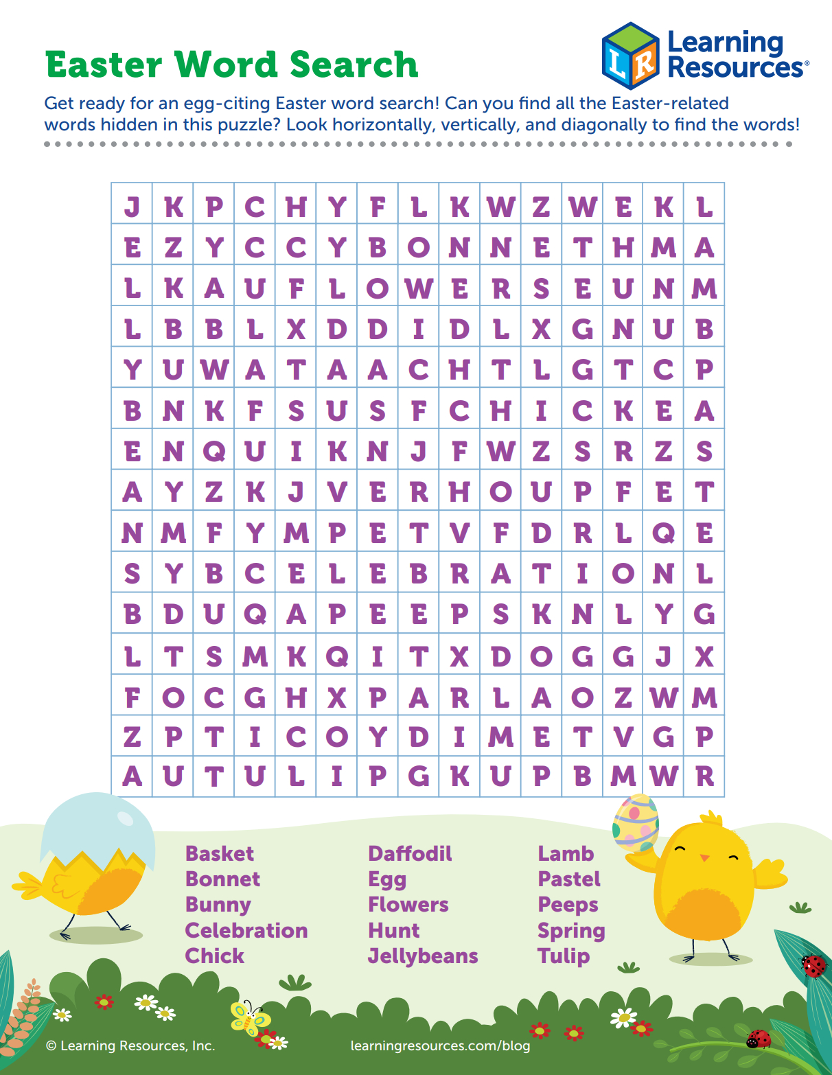 Hop Into Easter Fun With Printable Easter Word Search intended for Free Printable Easter Puzzles For Adults