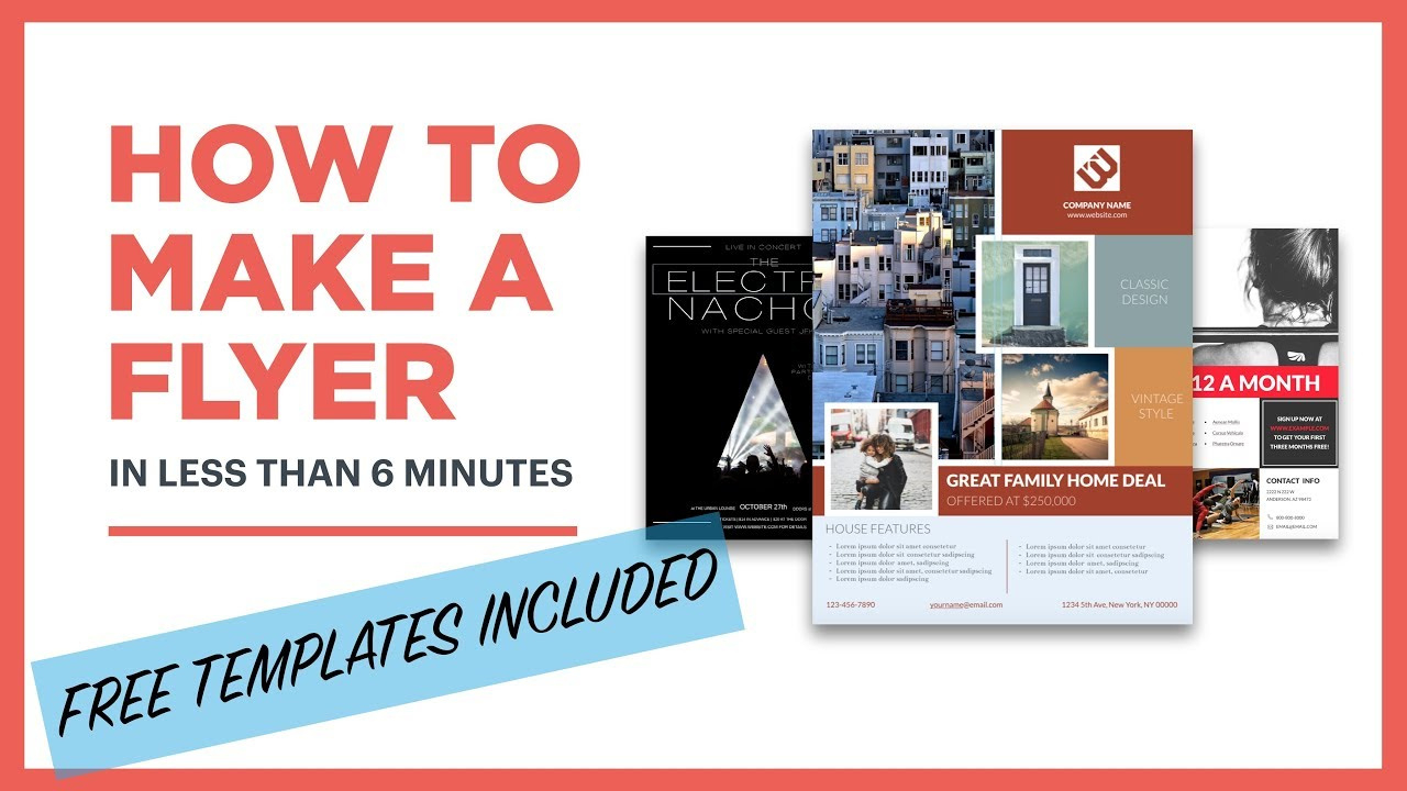 How To Create A Flyer (Free Template Included) regarding Create Flyers Online Free Printable