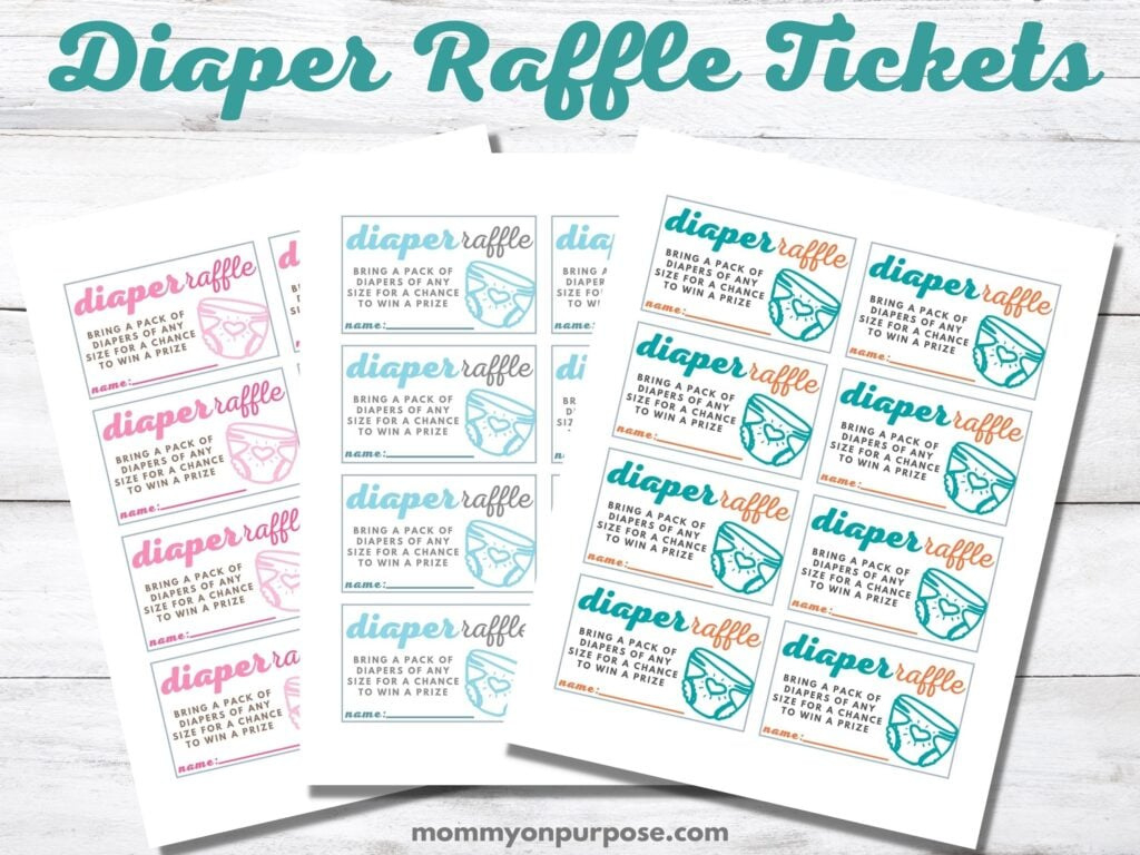 How To Do A Diaper Raffle (With Free Printable Diaper Raffle Tickets) within Free Printable Diaper Raffle Tickets For Boy Baby Shower