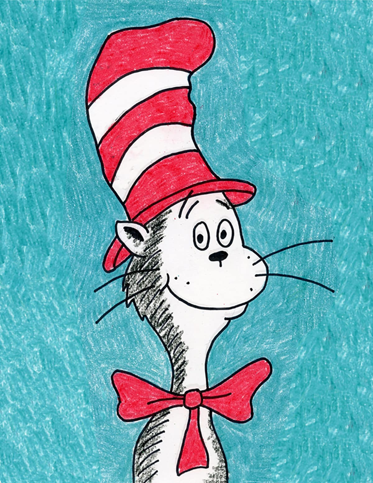 How To Draw The Cat In The Hat - Directed Drawing For Elementary with Free Printable Cat In The Hat Clip Art