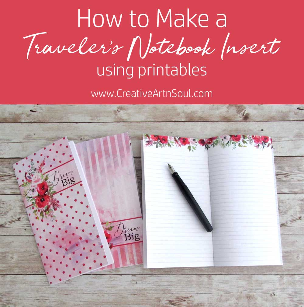 How To Make A Traveler&amp;#039;S Notebook Insert &amp;gt; Creative Artnsoul with regard to Free Printable Traveler&amp;amp;#039;s Notebook Inserts