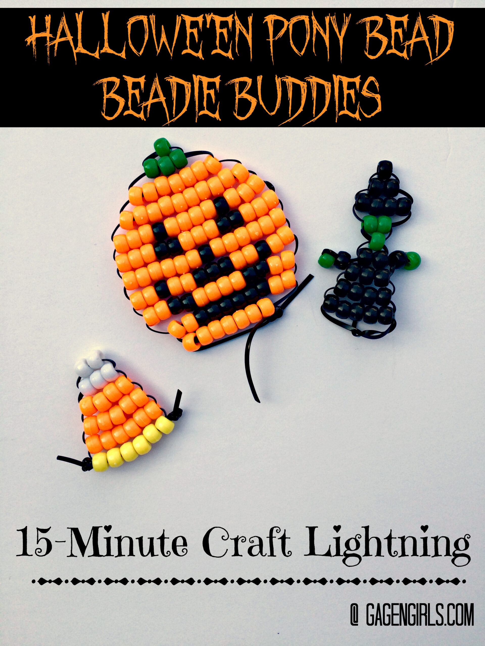 How To Make Halloween Pony Beads Beadie Buddies - Gagen Girls with regard to Pony Bead Patterns Free Printable