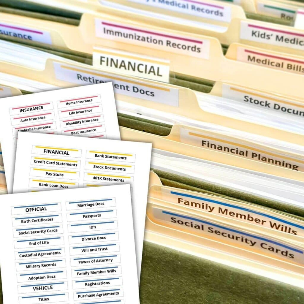 How To Make Your Own File Folder Labels - Free Template! inside Free Printable File Folder Labels