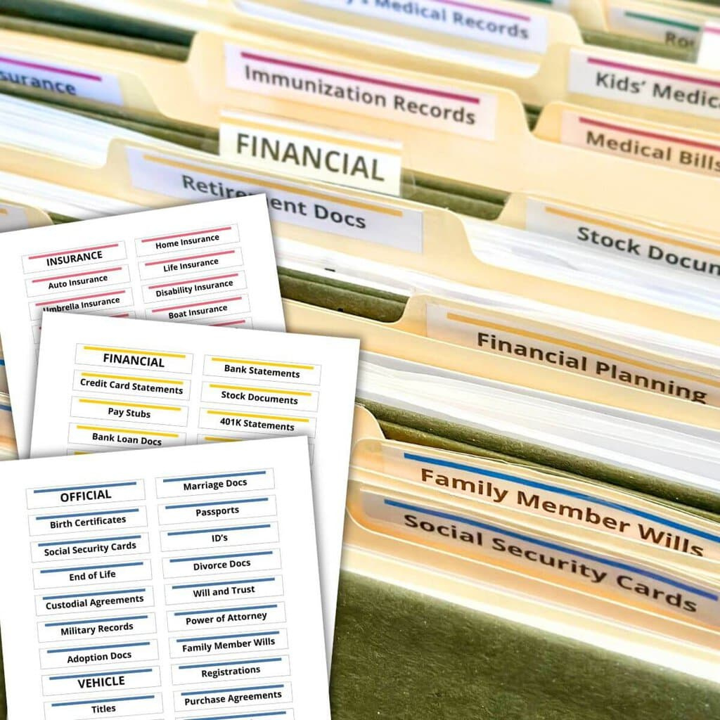 How To Make Your Own File Folder Labels - Free Template! pertaining to Free Printable File Labels