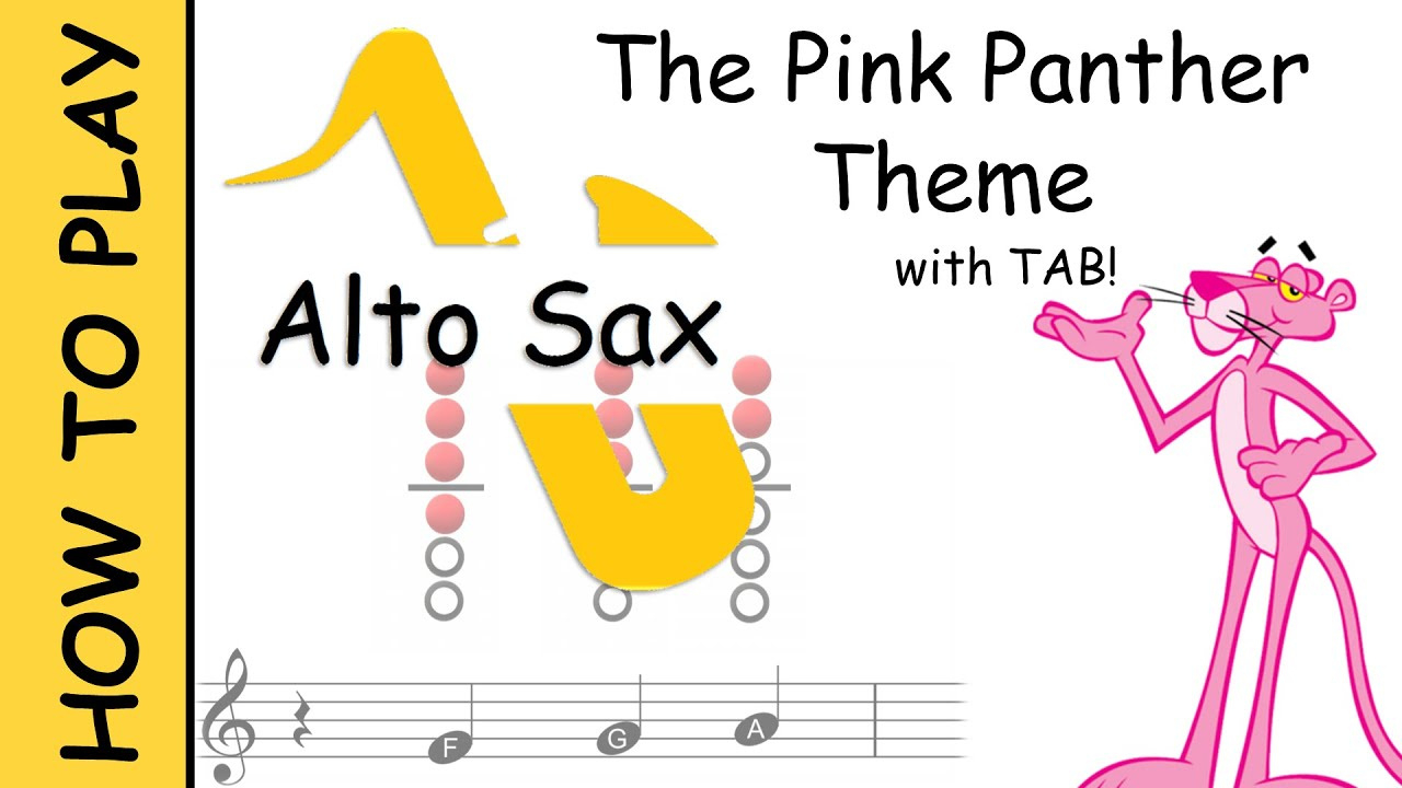 How To Play Pink Panther On Alto Saxophone | Sheet Music With Tab regarding Free Printable Alto Saxophone Sheet Music Pink Panther