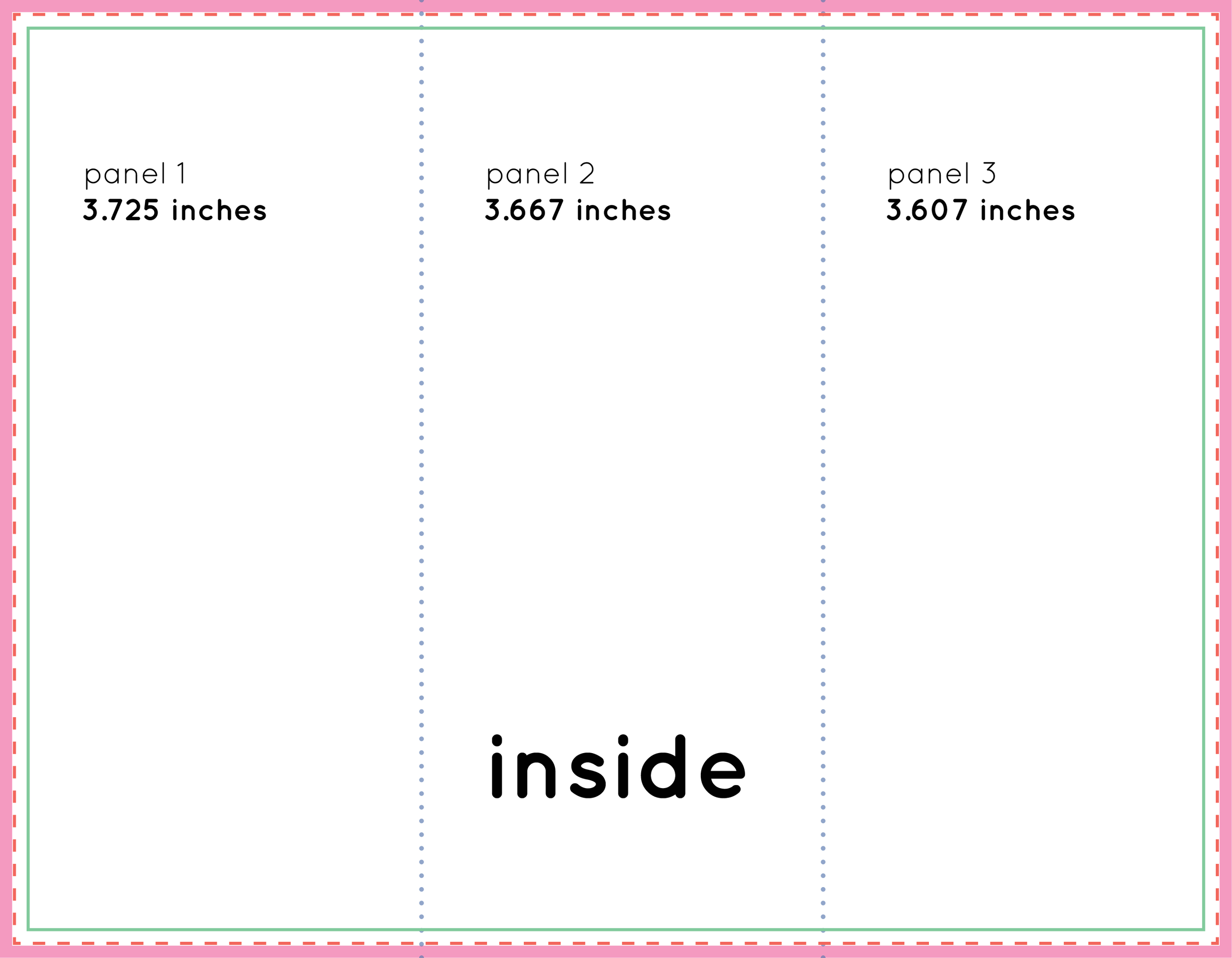 How To Set Up A Tri-Fold Brochure Plus Free Template — Bug Press within Free Printable Brochure Templates