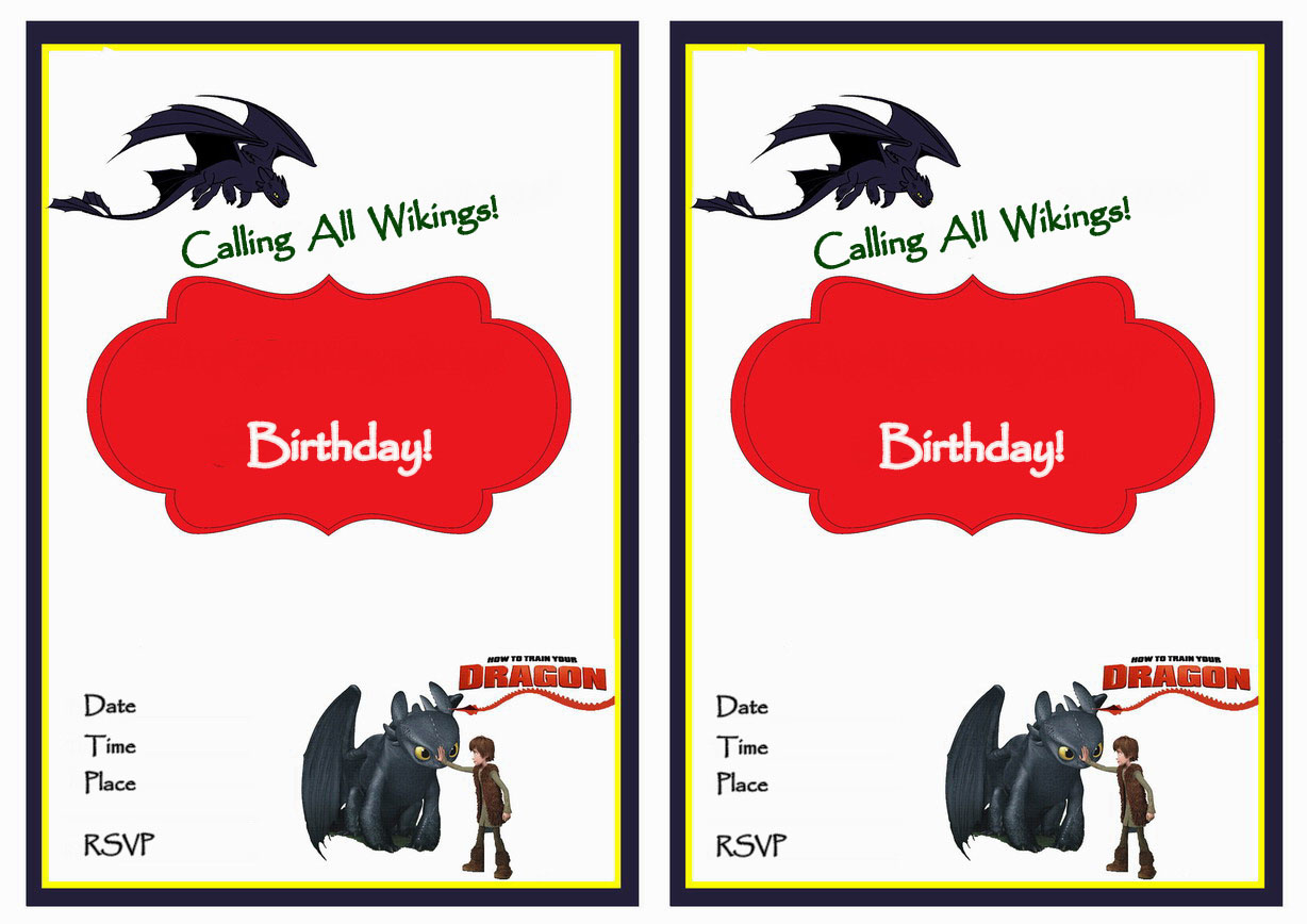 How To Train Your Dragon Birthday Invitations – Birthday Printable within How To Train Your Dragon Birthday Invitations Printable Free