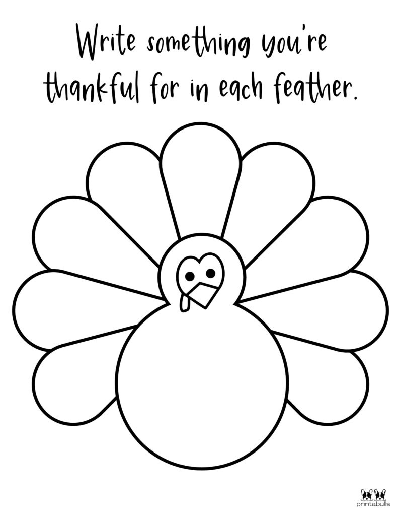 I Am Thankful For&amp;#039; Printables - 10 Unique Worksheets | Printabulls with regard to Free Printable Thanksgiving Worksheets