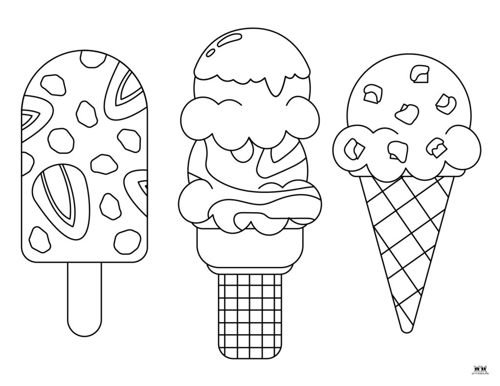 Ice Cream Coloring Pages - 26 Printable Pages | Printabulls in Ice Cream Color Pages Printable Free