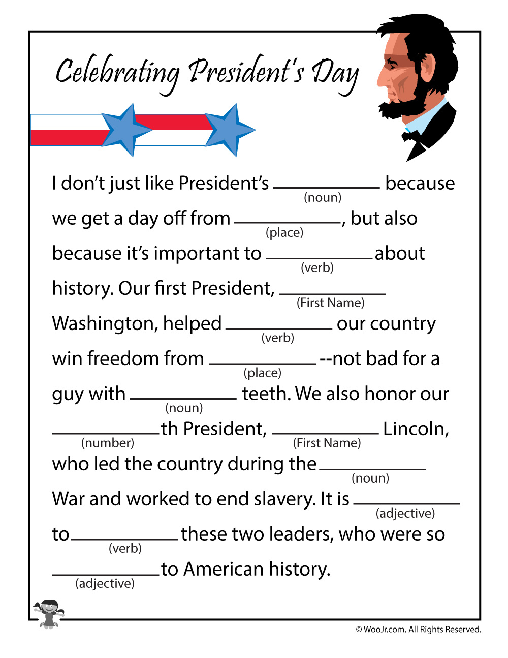 If I Were President (Writing Activity) | Squarehead Teachers with Free Printable President Worksheets