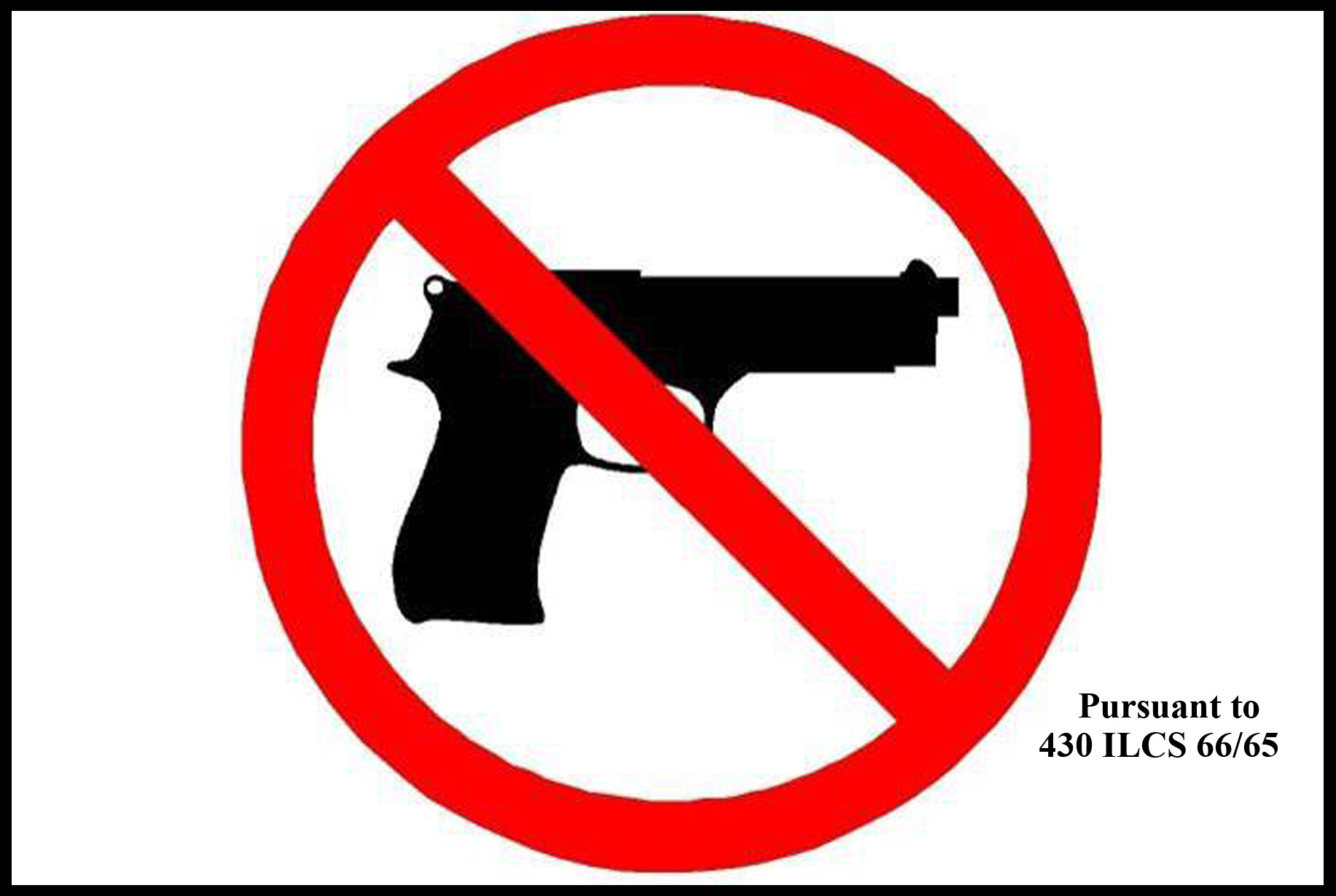 Il Firearm Applicant Portal regarding Free Printable No Guns Allowed Sign