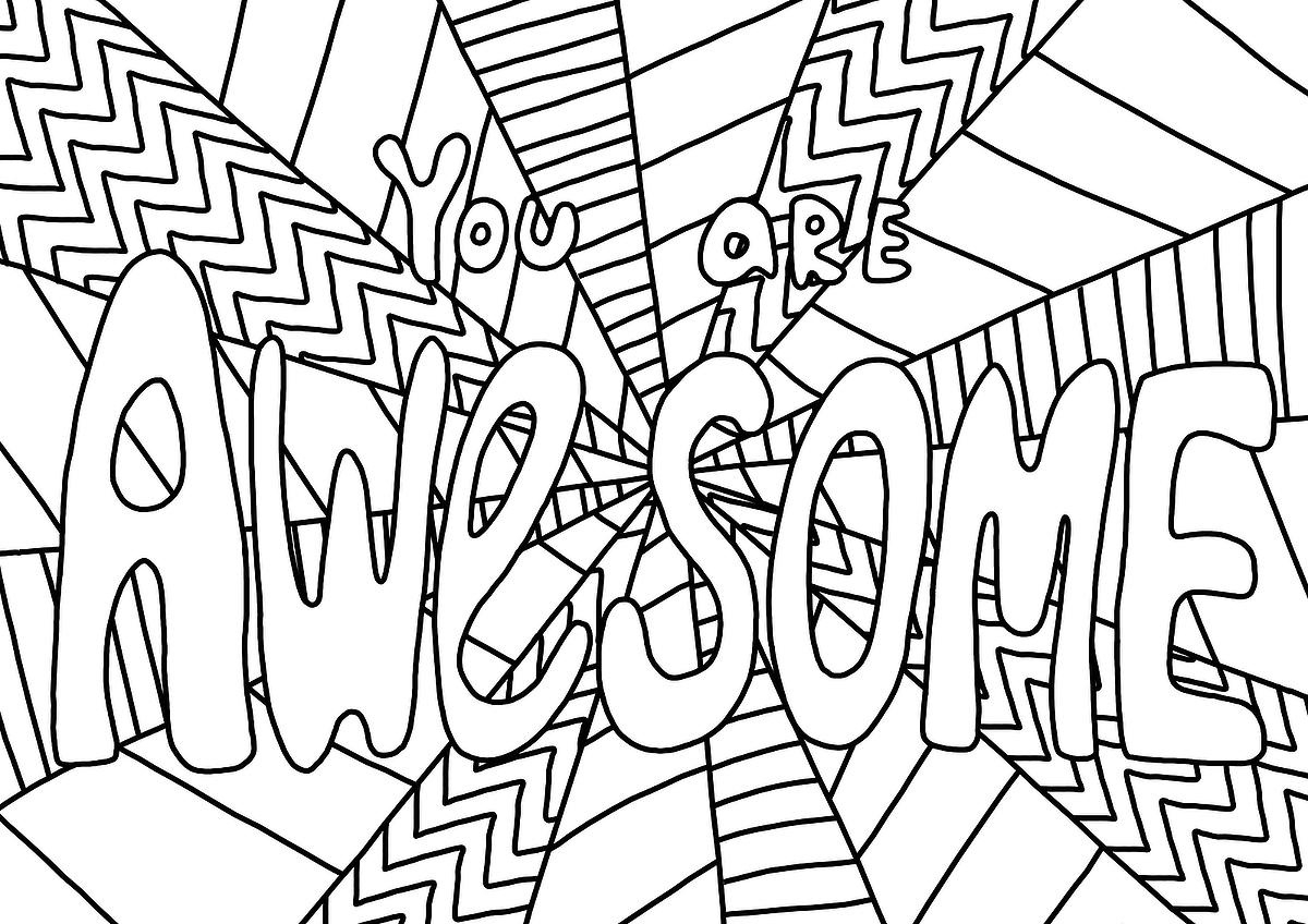 Inspirational Coloring Pages: Free Printable Mindfulness Coloring throughout Free Printable Inspirational Coloring Pages