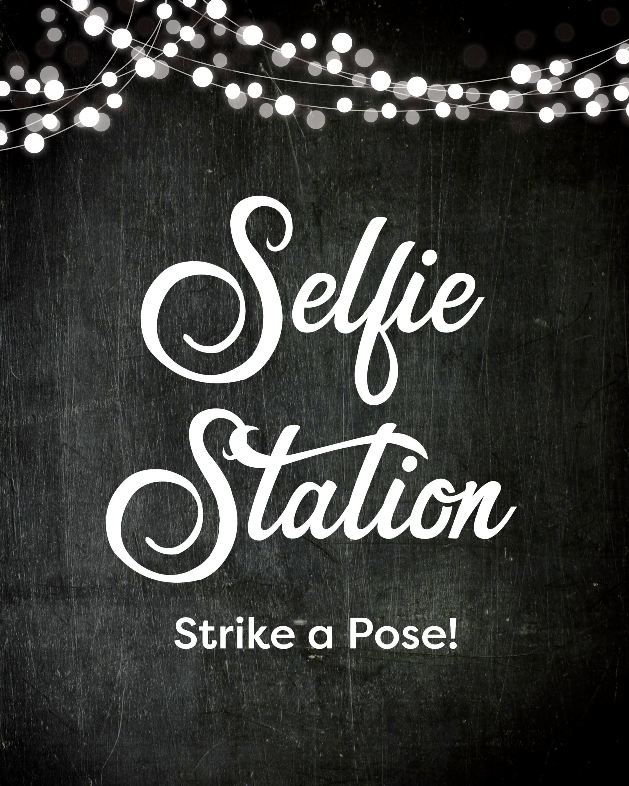 Instant Download Printable Selfie Station Party Sign - Etsy Uk with regard to Selfie Station Free Printable