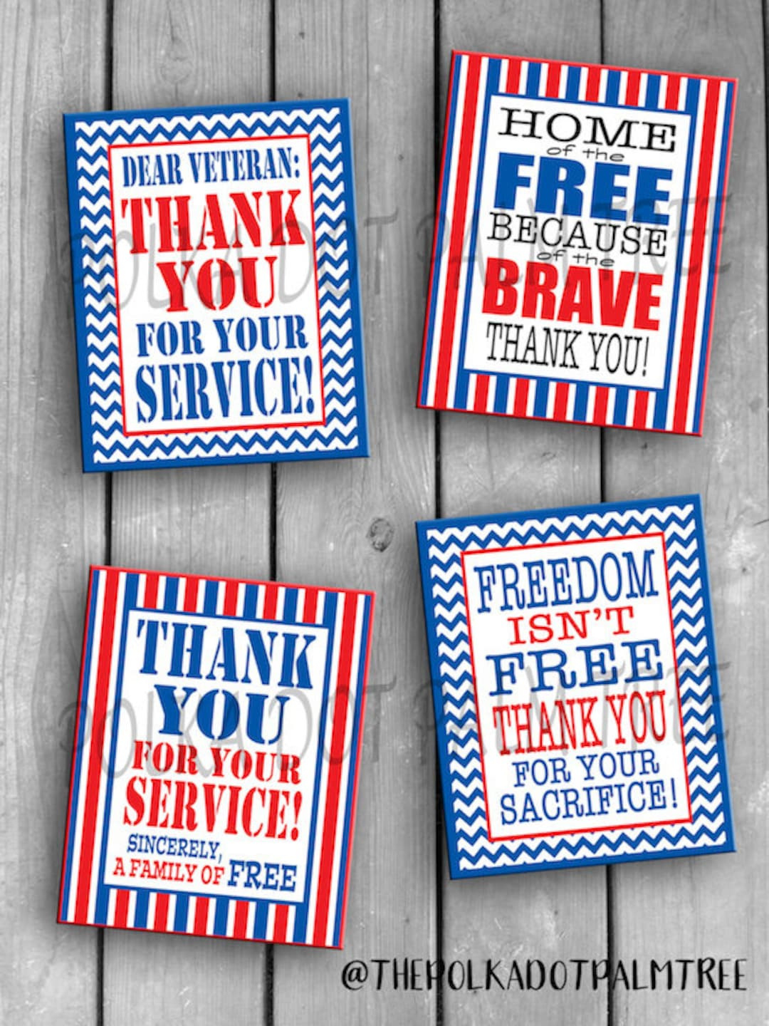 Instant Download Printable Veteran Military Patriotic Thank You with regard to Home Of The Free Because Of The Brave Printable