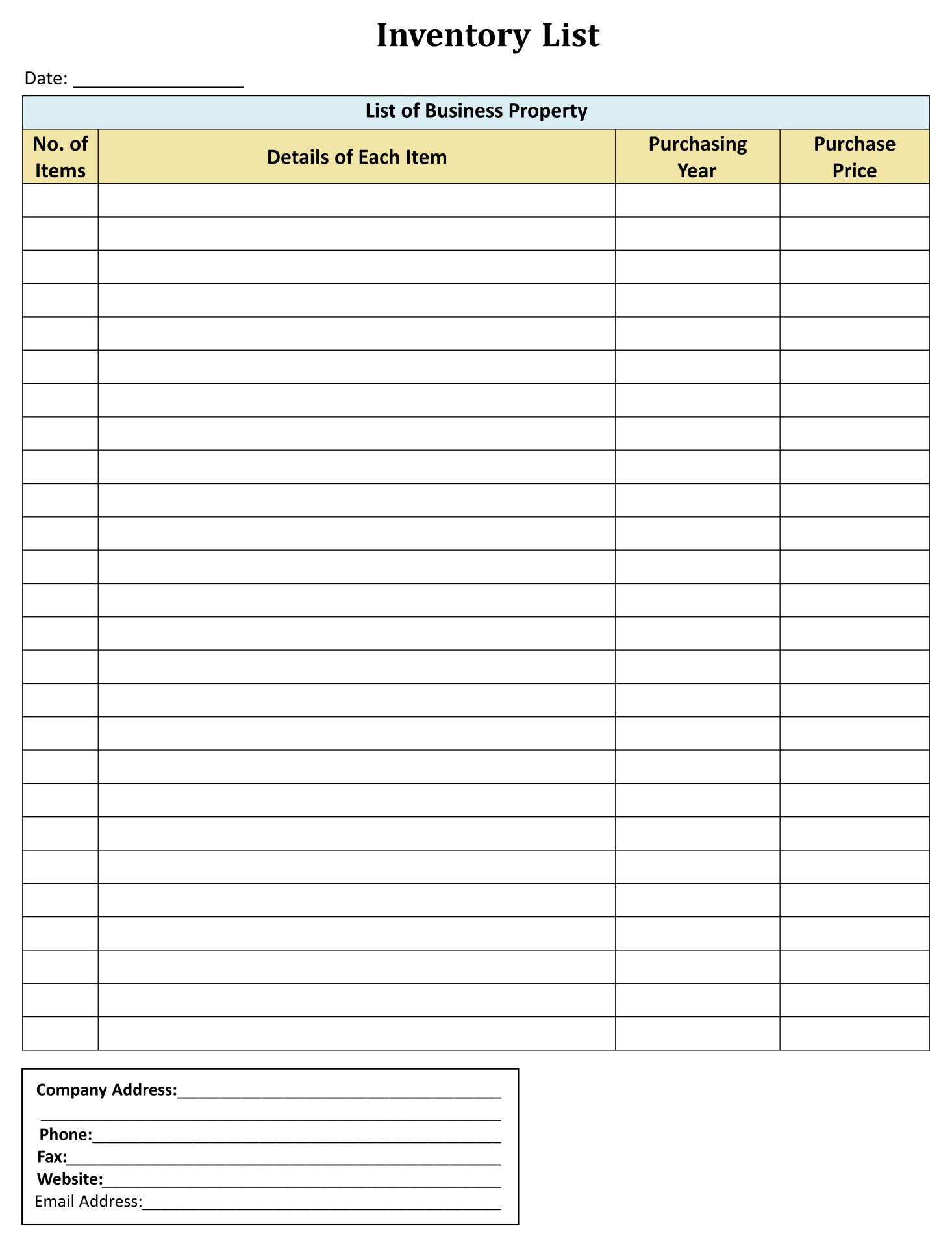 Inventory Log Sheet - 10 Free Pdf Printables | Printablee within Free Printable Inventory Sheets Business