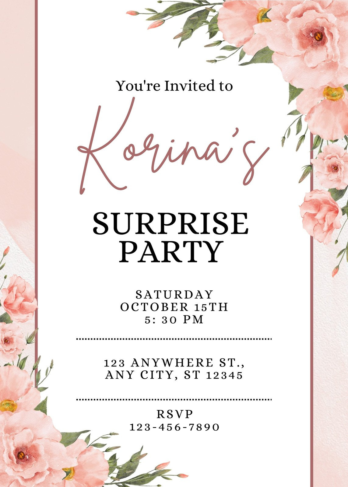 Invitation Template Surprise Birthday Invitations For Him Free within Free Printable Surprise Party Invitation Templates