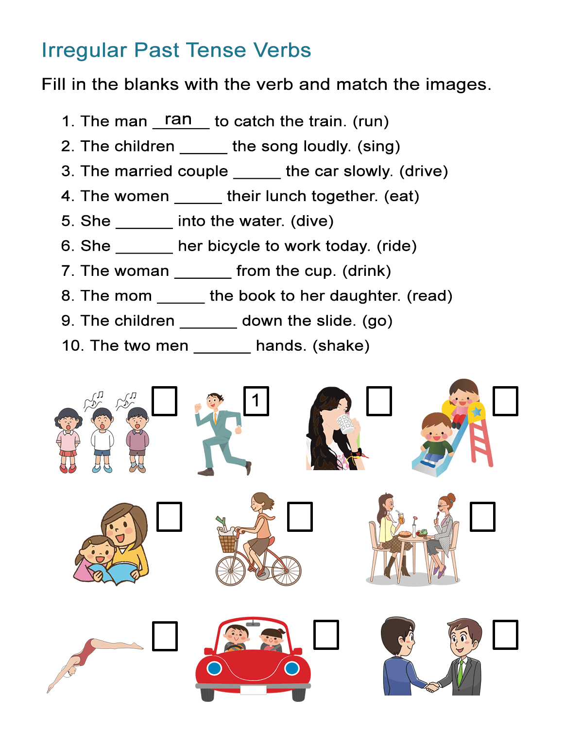 Irregular Past Tense Verbs Worksheet - All Esl - Worksheets Library for Free Printable Past Tense Verbs Worksheets
