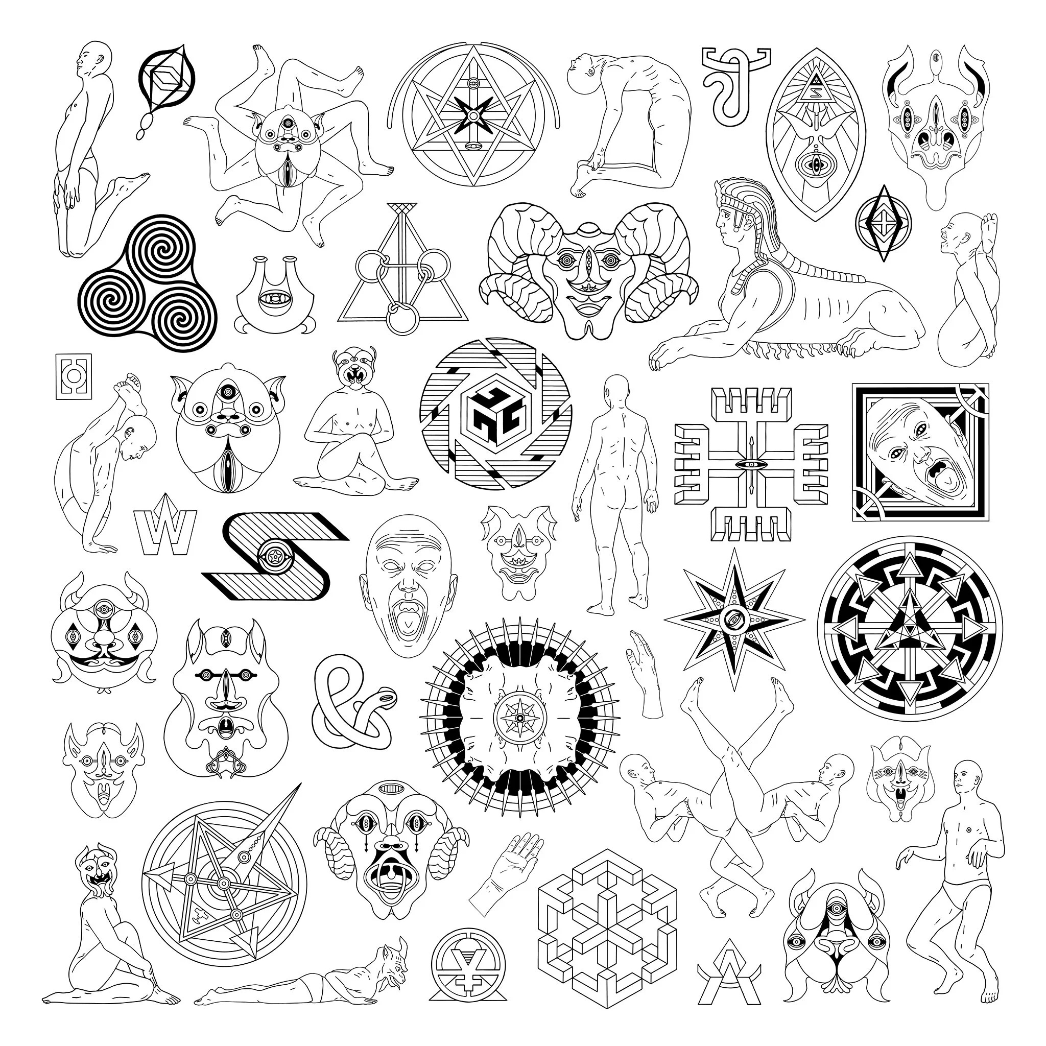 Jess Johnson - Tattoo Flash Sheet for Free Printable Tattoo Flash