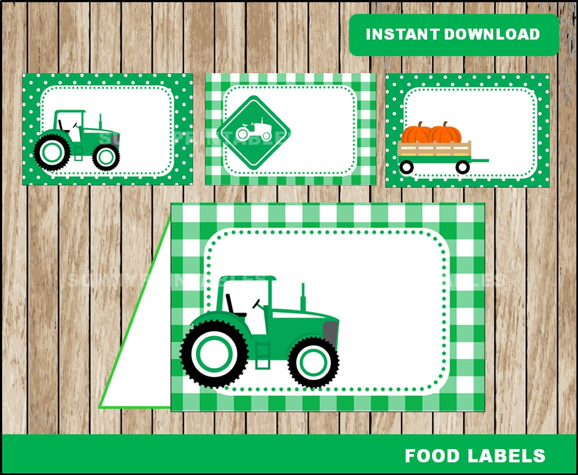 John Deere Food Labels - Etsy regarding Free Printable John Deere Food Labels