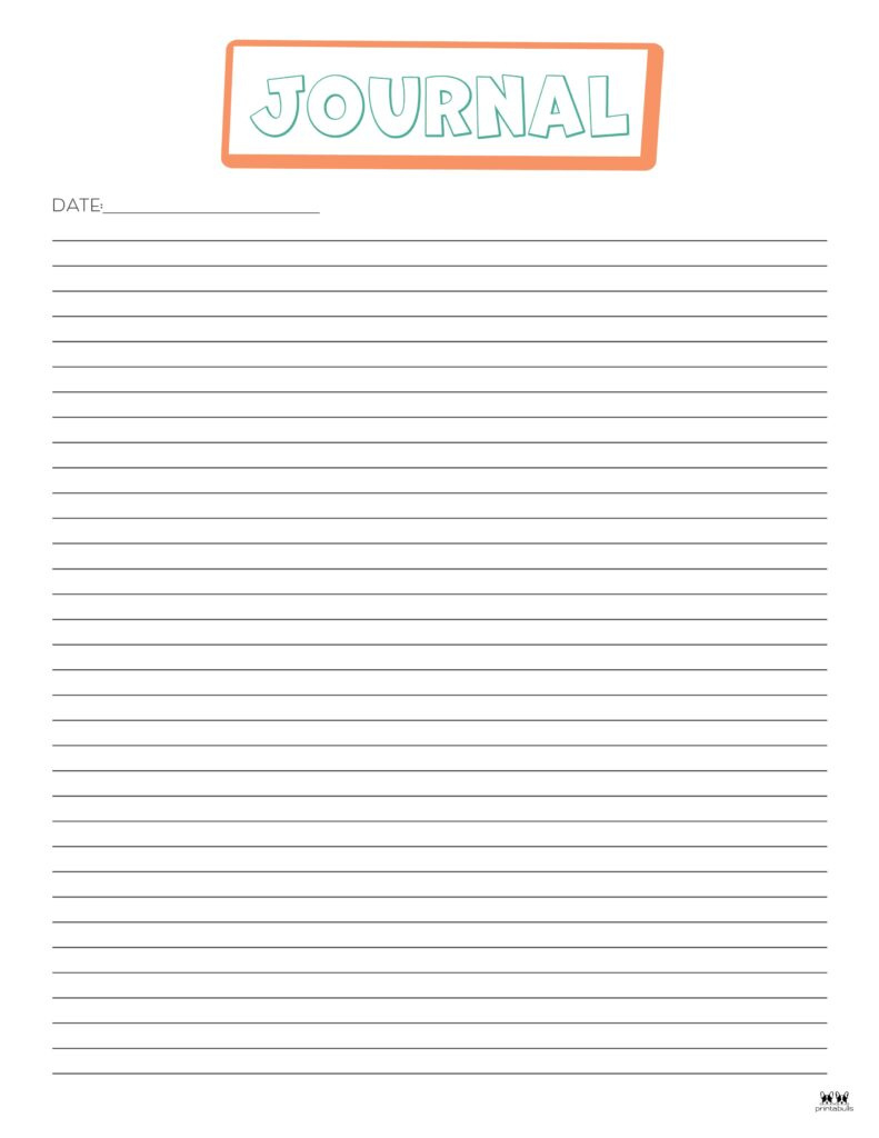 Journal Templates &amp;amp; Pages - 25 Free Printables | Printabulls intended for Free Printable Journal Templates