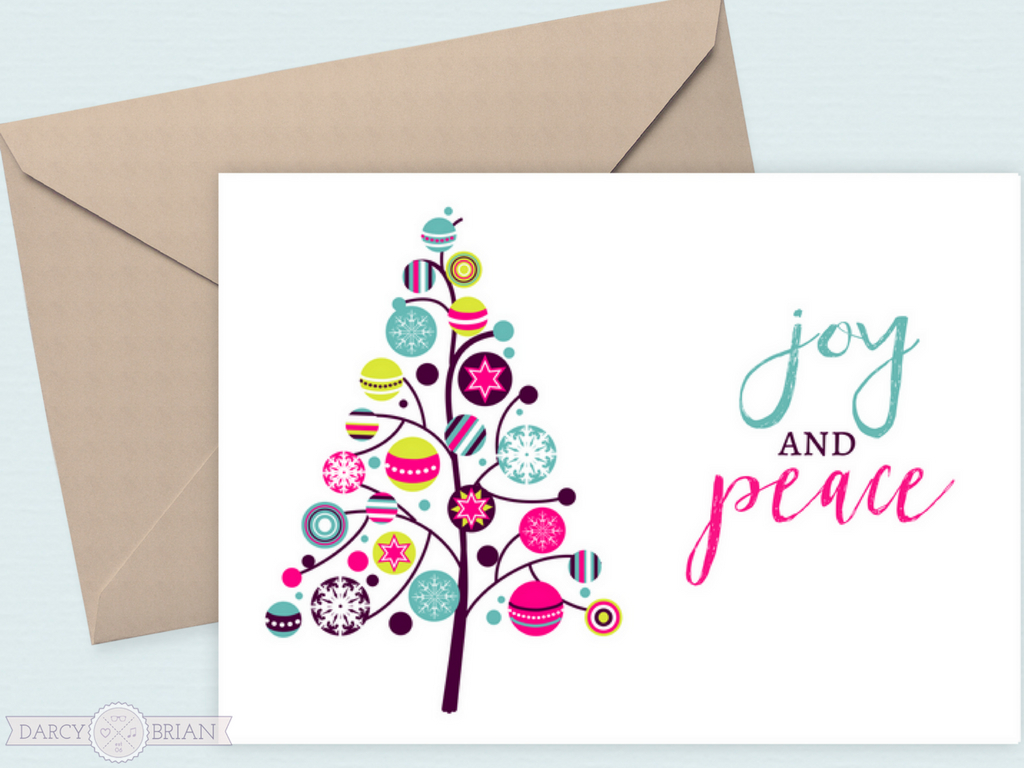 Joy And Peace Free Printable Holiday Cards with regard to Free Printable Happy Holidays Greeting Cards
