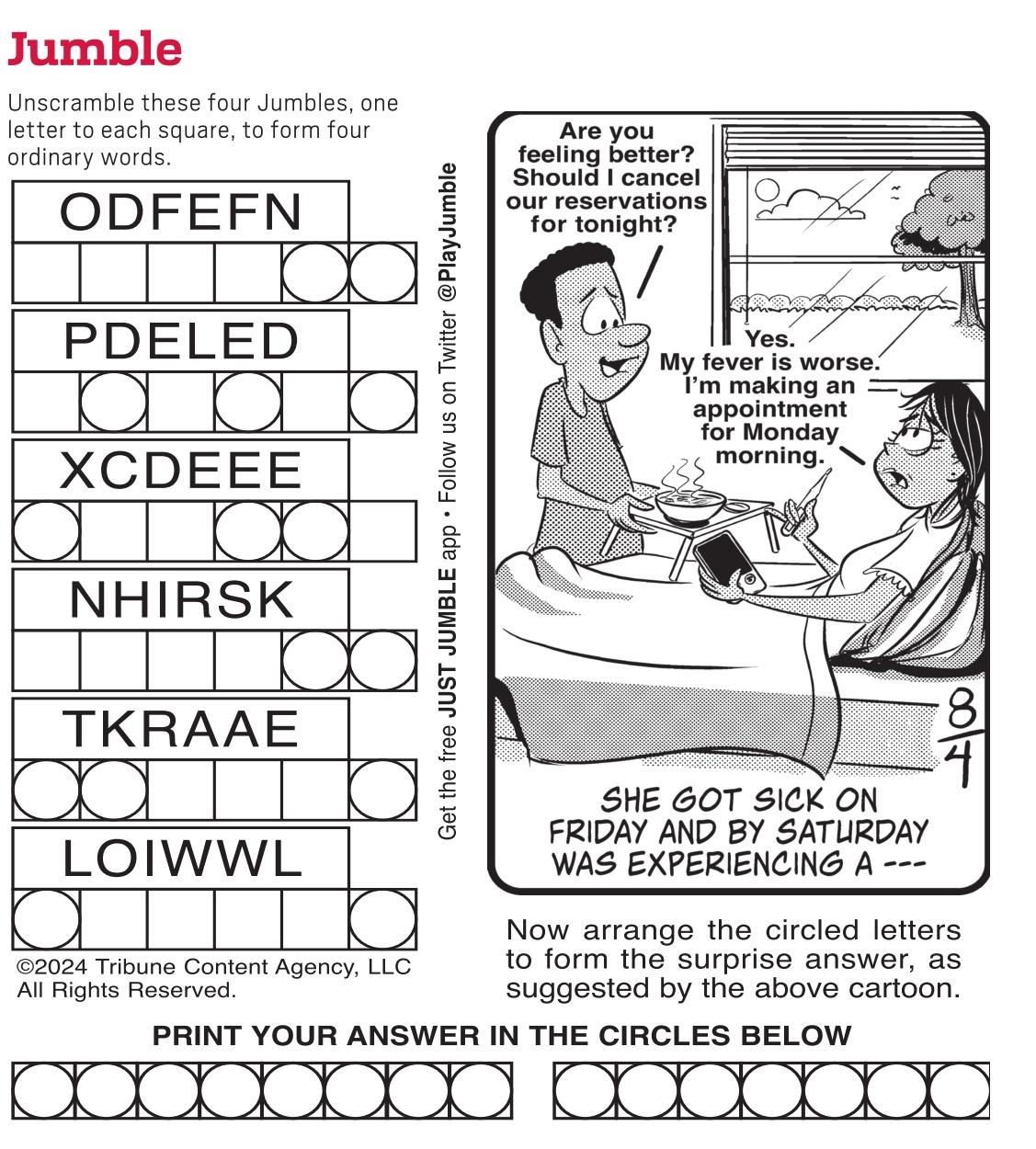 Jumble - Puzzles intended for Jumble Puzzle Printable Free