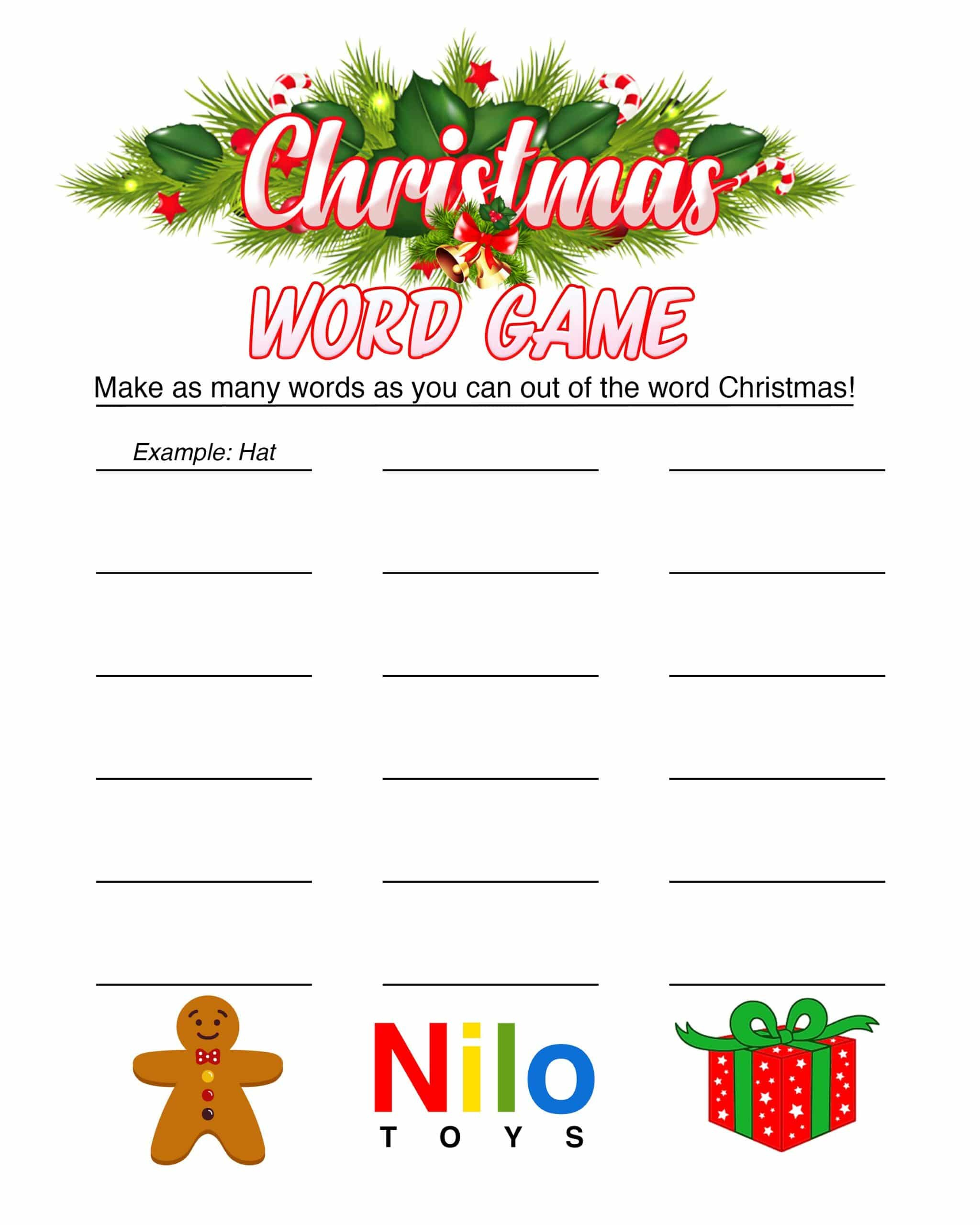 Kids Games For Christmas - Free Printable Word Game inside Free Printable Christmas Word Games