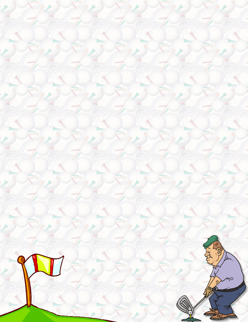 Kids Sports Stationery Themes Page 1 regarding Free Printable Golf Stationary